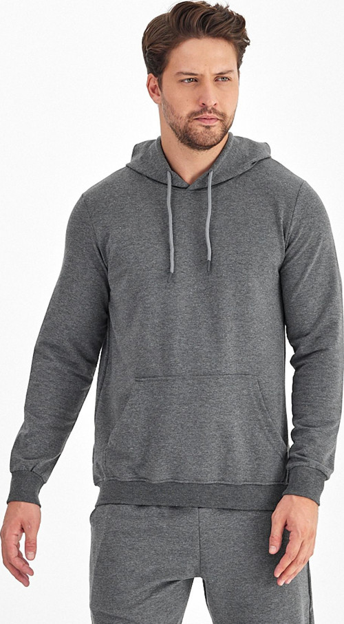 Erkek Kapüşonlu Mevsimlik Sweatshirt