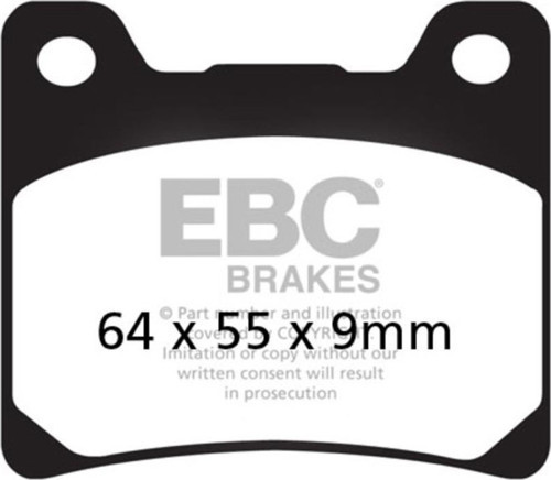 FA088V YAMAHA XJR1300 98-01, VMAX12, XV100 VIRAGO YARI ARKA SINTER FREN BALATA