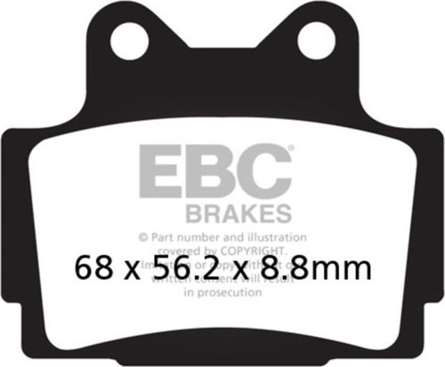 FA104 YAMAHA FZ/FZR400, FZS600 FAZER 98-03, XJ600 92-03 ARKA FREN BALATASI