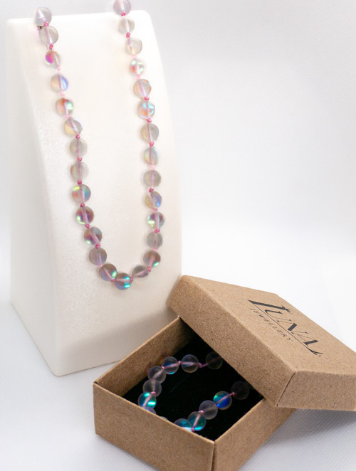 Aura Akua Kuvars Taşlı Kolye ve Bileklik