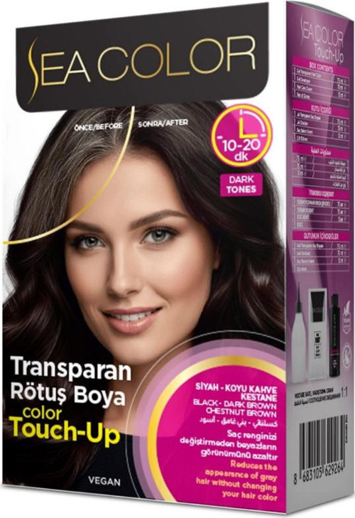 Touch-Up Transparan Vegan Rötuş Boya Seti 75+75 Ml Siyah Tonlar İçin