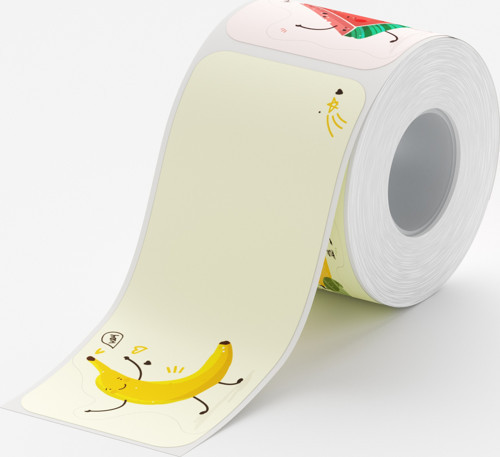 T30X70mm 110 adet Meyve Partisi Desenli Etiket (B1,B21S,B3S,B21PRO)