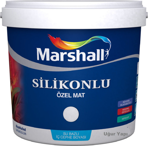 Silikonlu Özel Mat Silinebilir Iç Cephe Duvar Boyası 7.5 Lt