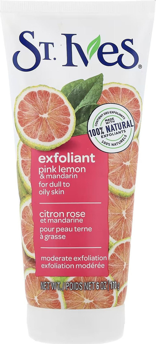 Pembe Limon ve Mandalina Özlü Mat ve Yağlı Ciltler İçin Yüz Peelingi 170GR