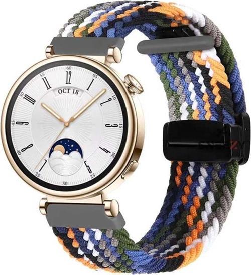 Huawei Watch Gt 4 41Mm İle Uyumlu 18Mm Fiberlink Manyetik Tokalı Örgü Kordon