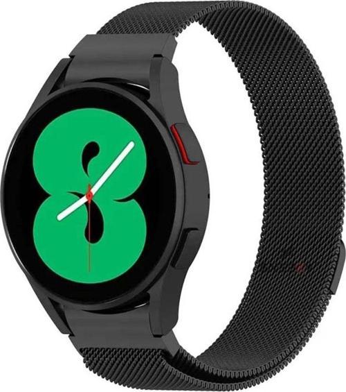 Samsung Galaxy Watch 5 40 44 5 Pro 45Mm Uyumlu Kavisli Woven Wire Metal Tasarım Kordon
