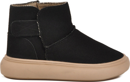 Siyah Süet Cırtlı Unisex Çocuk Bot 823760 P