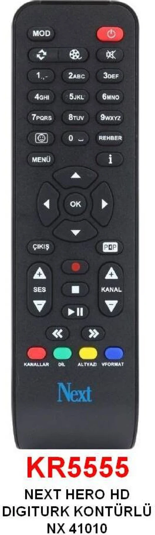 Digitürk 41010 Hd Uydu Kumanda Kr5555