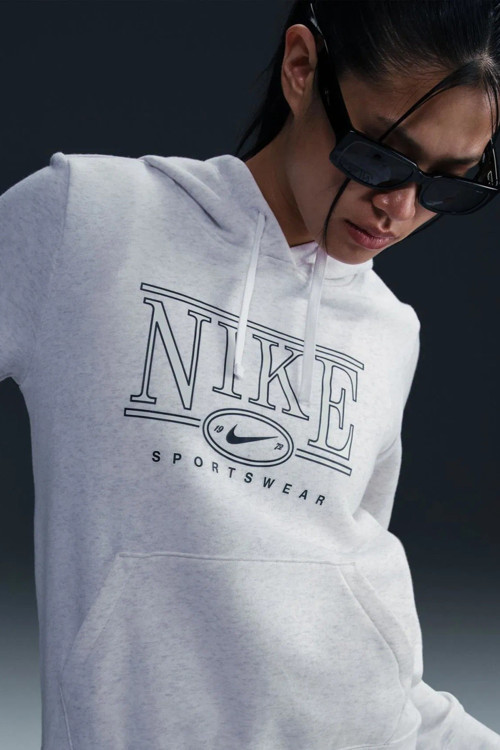 Club Fleece GX Hoodie Women Sweatshirt Kapüşonlu Kadın Kazak Kirli Beyaz