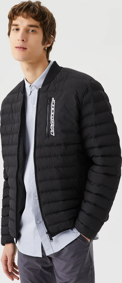 Kapitone Syntehic Fill Kapitone Jacket Hakim Yaka Erkek Mont Siyah