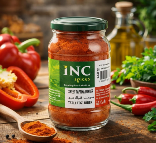 Spices Tatlı Toz Biber (Sweet Paprika Powder) 140 g – Doğal ve Aromatik