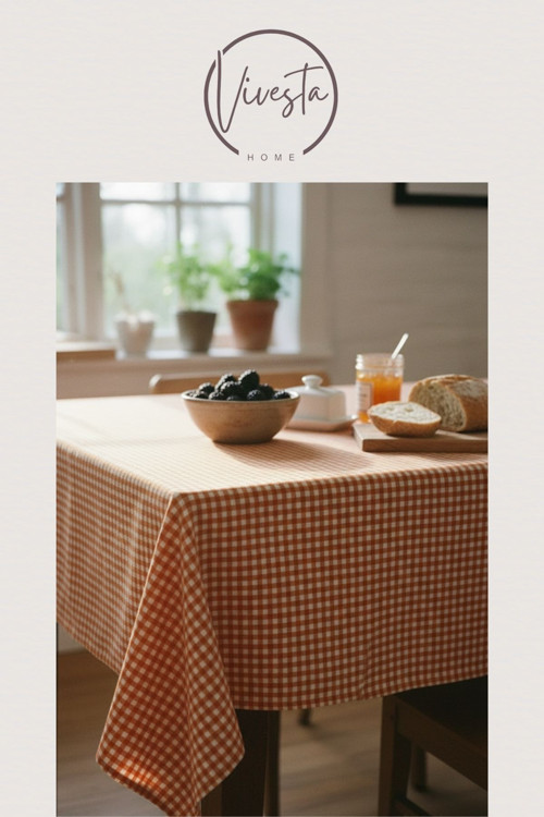 170x170 cm Pötikare Kareli Sofra Bezi | Masa Örtüsü, Piknik Örtüsü, Çok Amaçlı Şık ve Dayanıklı Örtü