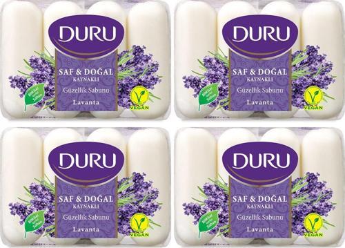 Saf & Doğal Kaynaklı Lavanta 16 Adet Güzellik Sabunu 4X280Gr