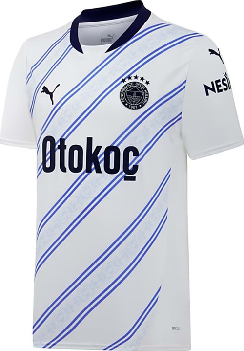 Fenerbahçe S.K. Çubuklu Forma 24/25 Erkek İç Saha Forması Beyaz