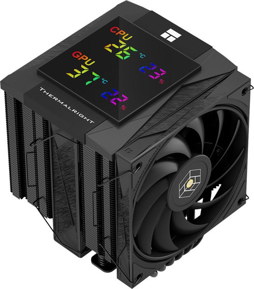 Royal Knight 120 Digital Black Tl-H12-X28 120Mm 6 X 6Mm Isı Borulu Intel-Amd Uyumlu Hava Soğutucu