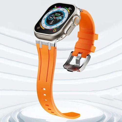 Apple Watch 42-44-45-49 Mm İle Uyumlu Everest Tasarım Silikon Kordon