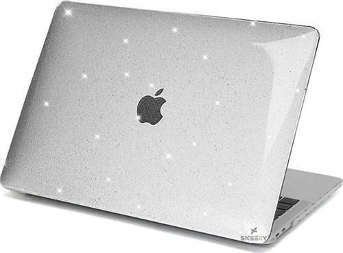 Macbook Air 2022 13,6 İnç M2 Çip A2681 İle Uyumlu Parlak Diamond Dust Simli Kılıf