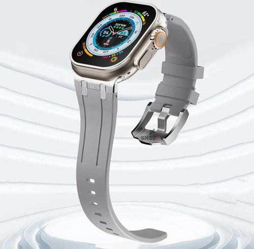 Apple Watch 42-44-45-49Mm İle Uyumlu Everest Tasarım Silikon Kordon