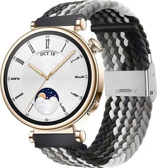 Huawei Watch Gt 4 41Mm İle Uyumlu 18Mm Metal Klips Solo Fiberlink Örgü Kordon