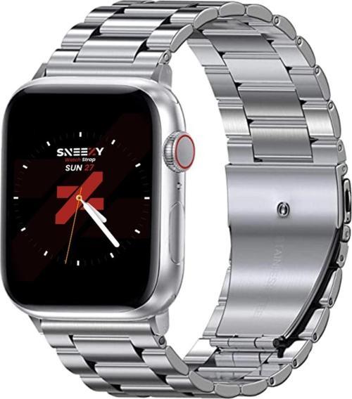 Apple Watch 42Mm 44Mm 45Mm Watch Seri 3 4 5 6 7 Se Uyumlu Ironweft Döküm Çelik Metal Kordon
