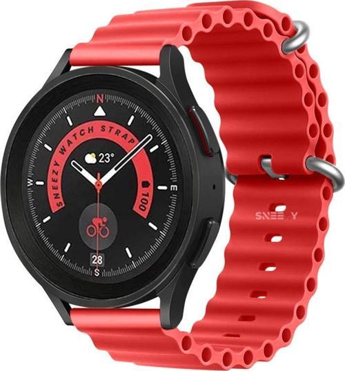 Samsung Galaxy Watch 5 40-44Mm Uyumlu 20Mm Seaflex Ocean Silikon Kordon