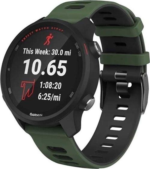 Samsung Galaxy Watch 5 40-44Mm Uyumlu 20Mm Stride Çift Renkli Silikon Kordon