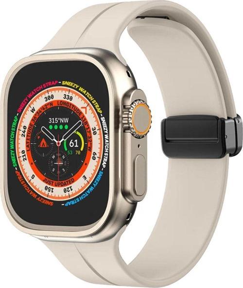 Apple Watch 49Mm Ultra Seri Uyumlu Coastal Manyetik Tokalı Silikon Kordon