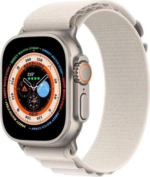 Apple Watch 49Mm Ultra Seri Uyumlu Kordon Frost Alpine Loop Kordon