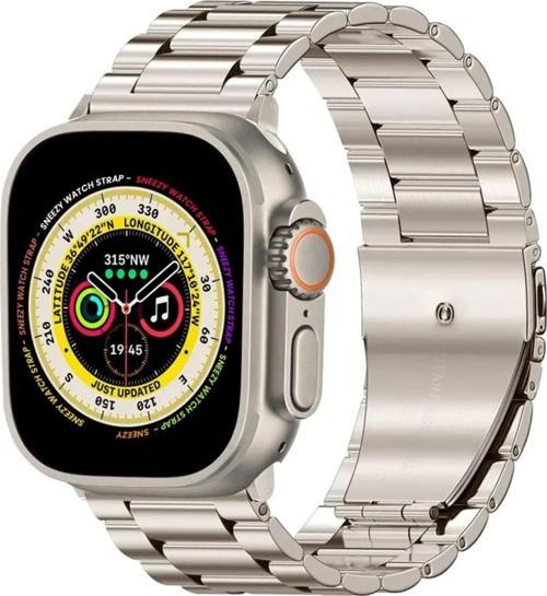 Apple Watch Ultra Seri 49Mm Uyumlu Ironweft Döküm Çelik Metal Kordon