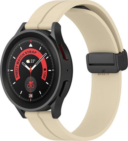 Huawei Watch Gt3 Elite-Active 46Mm-Gt3 Pro-Gt3 Se 22Mm Uyumlu Coastal Manyetik Tokalı Silikon Kordon