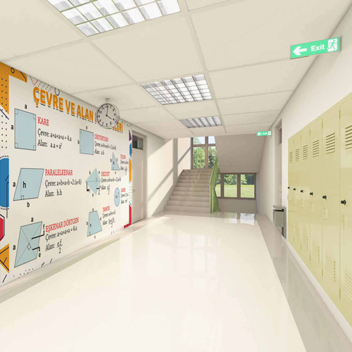 Matematik Çevre ve Alan Formülleri Okul Duvar Kağıdı