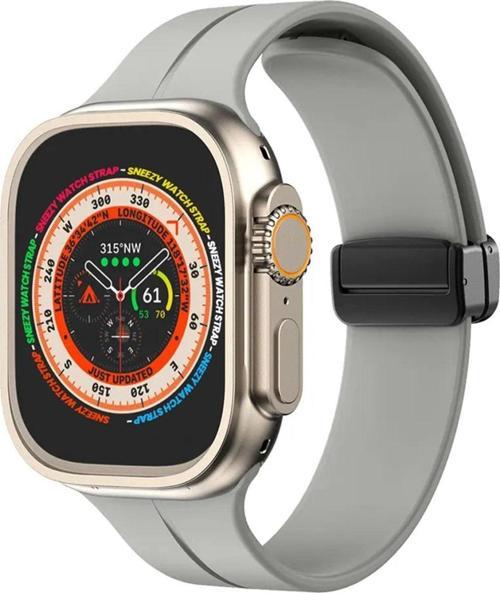 Apple Watch 49Mm Ultra Seri Uyumlu Coastal Manyetik Tokalı Silikon Kordon