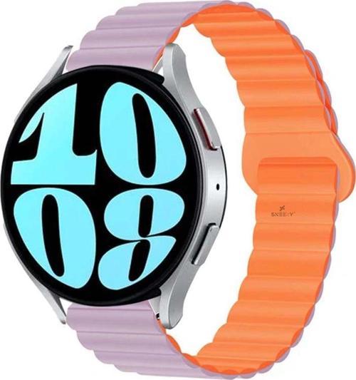 Huawei Watch Gt 2 Elegant-Classic 42Mm Uyumlu 20Mm Harmony Duo Magnetik Silikon Kordon