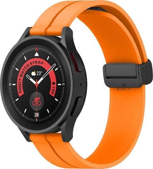 Huawei Watch Gt3 Elite-Active 46Mm-Gt3 Pro-Gt3 Se 22Mm Uyumlu Coastal Manyetik Tokalı Silikon Kordon