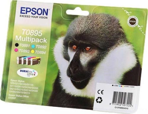 T0895 4Lü Set Kartuş Bx300 / Sx100 / Sx205