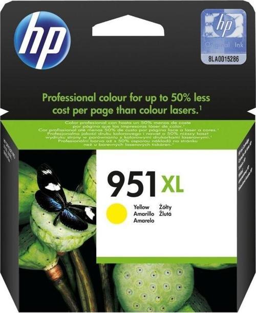 951XL CN048A Sarı Orjinal kartuş / Officejet Pro 251 / 276 / 8100 / 8600 / 8610 / 8620