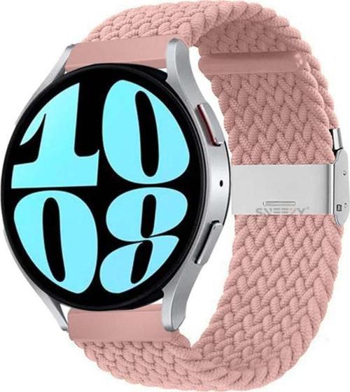 Samsung Galaxy Watch 5 40-44Mm İle Uyumlu 20Mm Metal Klips Solo Fiberlink Örgü Kordon