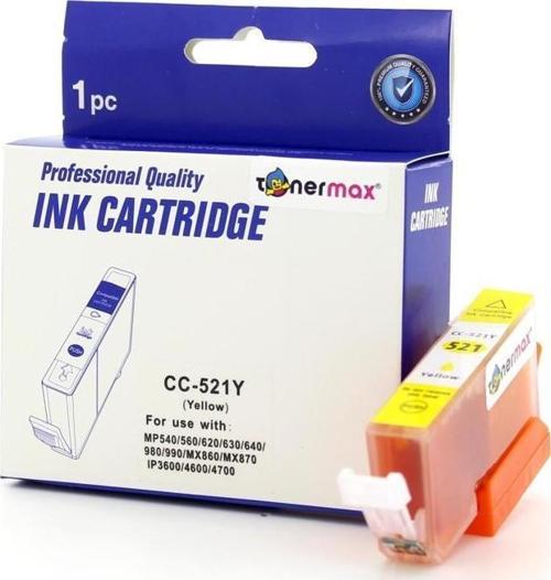 Canon CLI-521 Y Sarı Muadil Kartuş