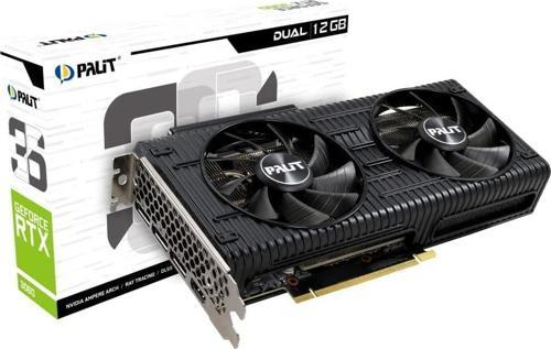 Geforce RTX3060 Dual LHR 12GB 192BIT Gddr6 (DX12) Pcı-E 4.0 Ekran Kartı (NE63060019K9-190AD)