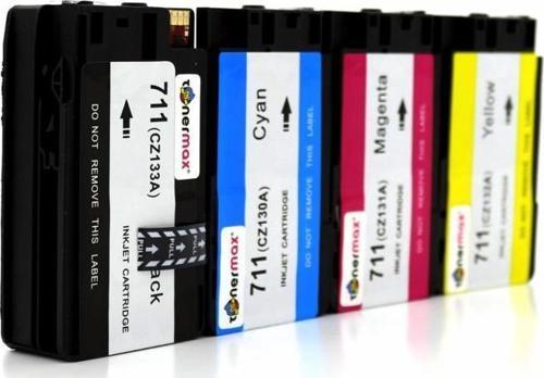 Hp 711XL CZ133A / CZ132A / CZ131A / CZ130A Muadil Kartuş Set