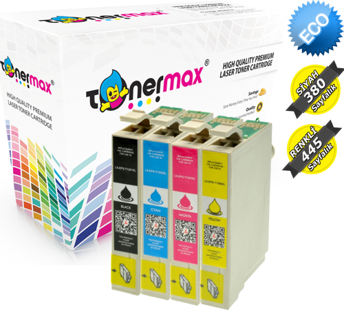 Epson T1295 Muadil Kartuş Set / BX305F / S22/ SX230 / SX235 / SX420 / SX425 / SX430 / SX435