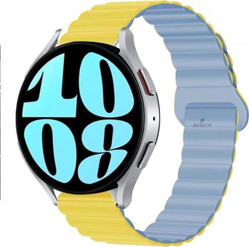 Samsung Galaxy Watch 6 – Classic 40-43-44-47Mm Uyumlu 20Mm Harmony Duo Magnetik Silikon Kordon