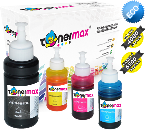 Epson T6641 /T6642 / T6643 / T6644 1 Set Muadil Mürekkep