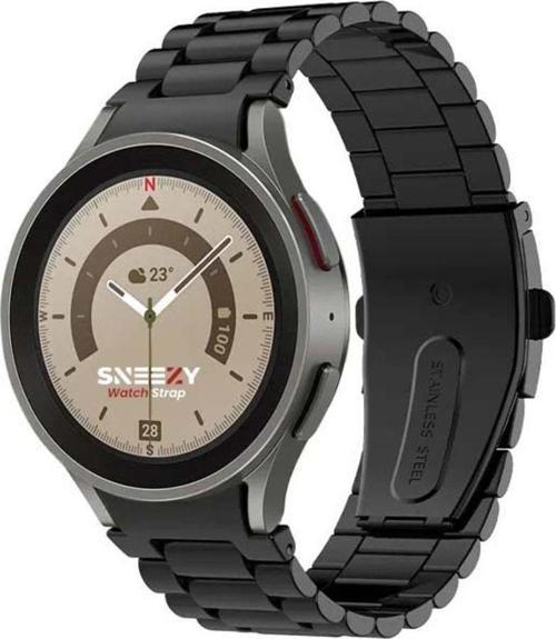 Samsung Galaxy Watch 6 40 43 44 47Mm Uyumlu Kavisli Ironweft Döküm Çelik Metal Kordon