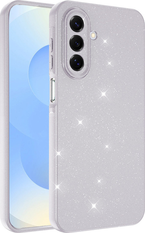 Galaxy A17 Kılıf Kamera Korumalı Simli Parıltılı Lüks Silikon