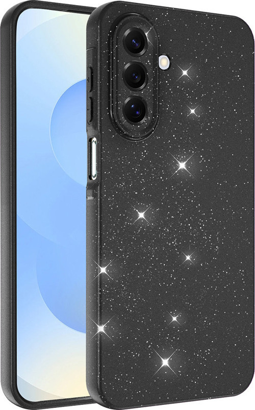 Galaxy A17 Kılıf Kamera Korumalı Simli Parıltılı Lüks Silikon