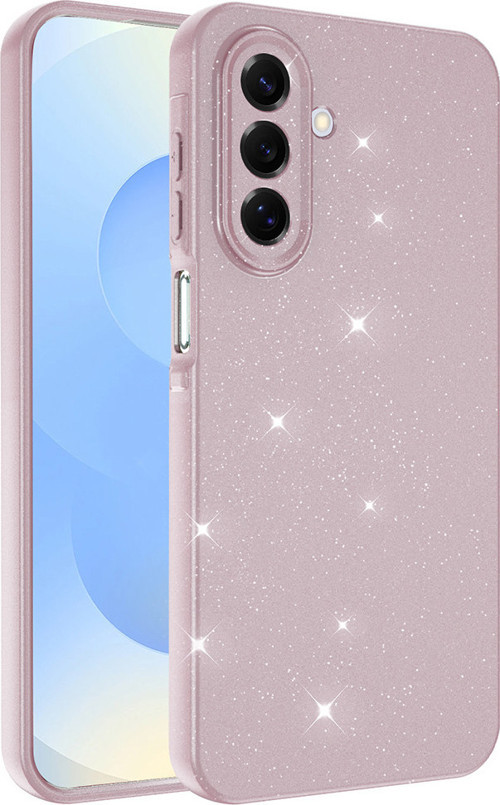 Galaxy A17 Kılıf Kamera Korumalı Simli Parıltılı Lüks Silikon