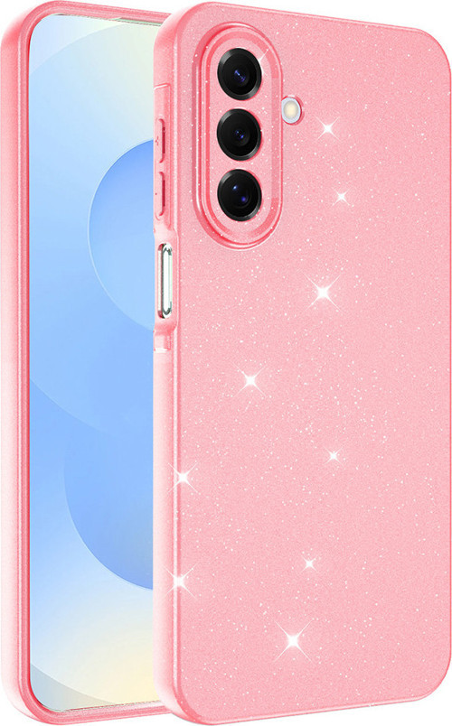 Galaxy A17 Kılıf Kamera Korumalı Simli Parıltılı Lüks Silikon