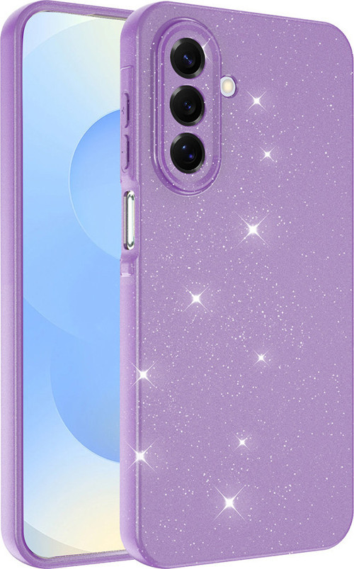 Galaxy A17 Kılıf Kamera Korumalı Simli Parıltılı Lüks Silikon