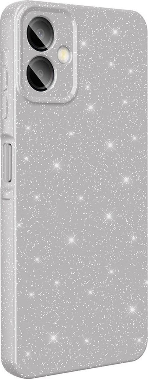 Galaxy A07 Kılıf Kamera Korumalı Simli Parıltılı Lüks Silikon
